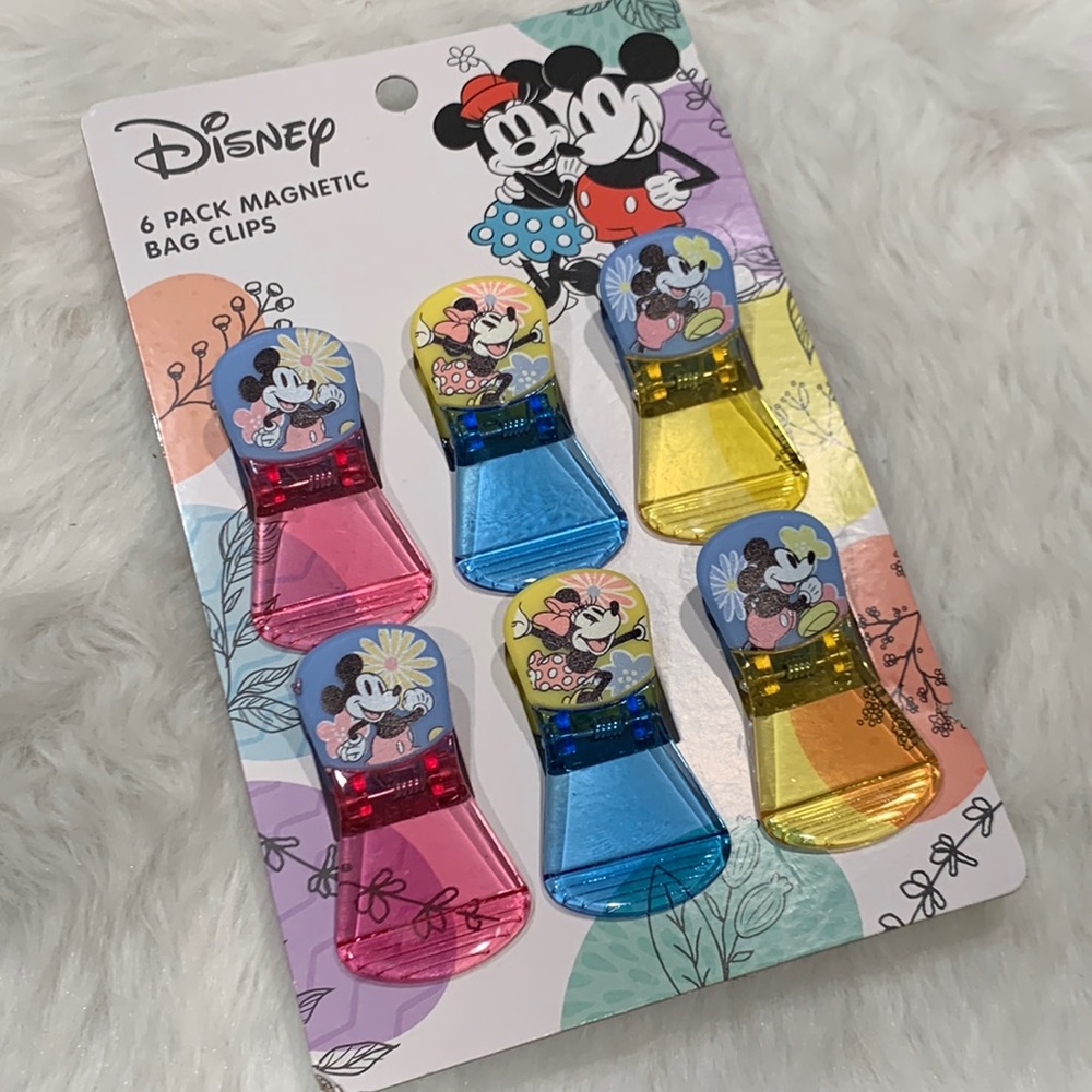 Disney Mickey & Minnie Mouse Magnetic Chip Bag Clips
